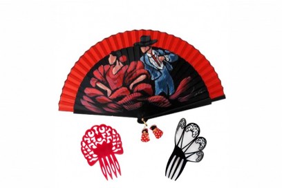 ventaglio flamenco souvenir Spagna