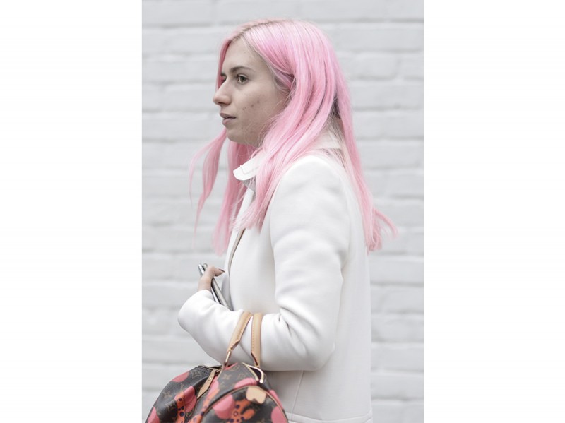 capelli rosa pastello street people