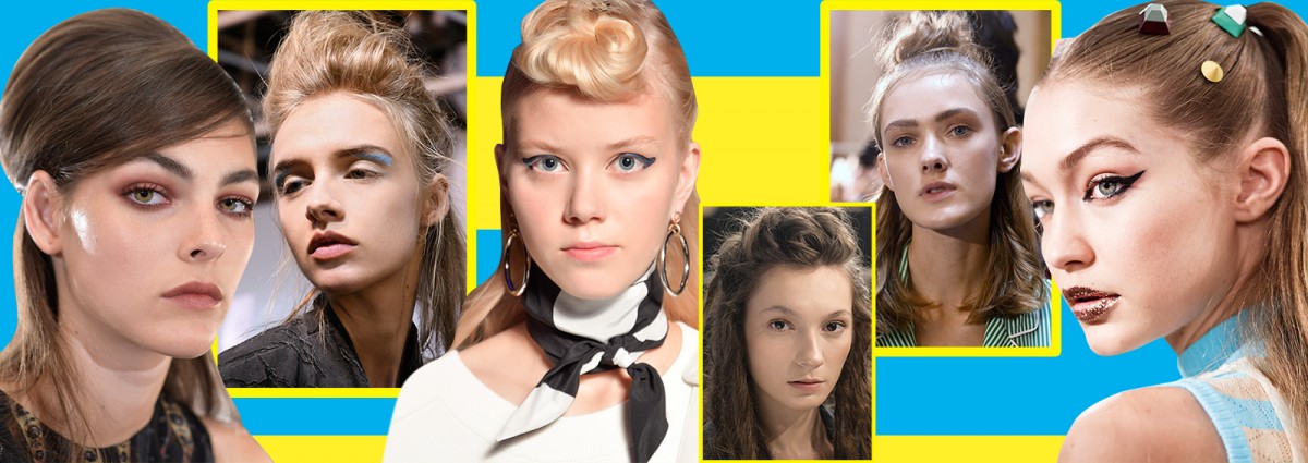 capelli semi raccolti i look visti in sfilata