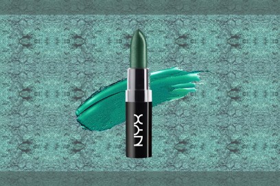 trucco verde smerlado rossetto nyx