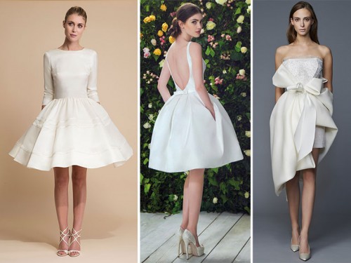 abiti da sposa corti