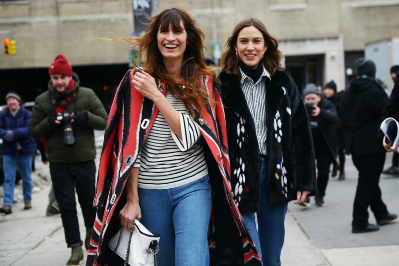 new york 2017 street style alexa chung caroline maigret