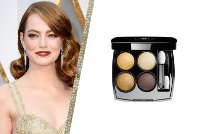 smokey eyes marrone e oro delle star