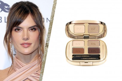 smokey eyes marrone e oro delle star