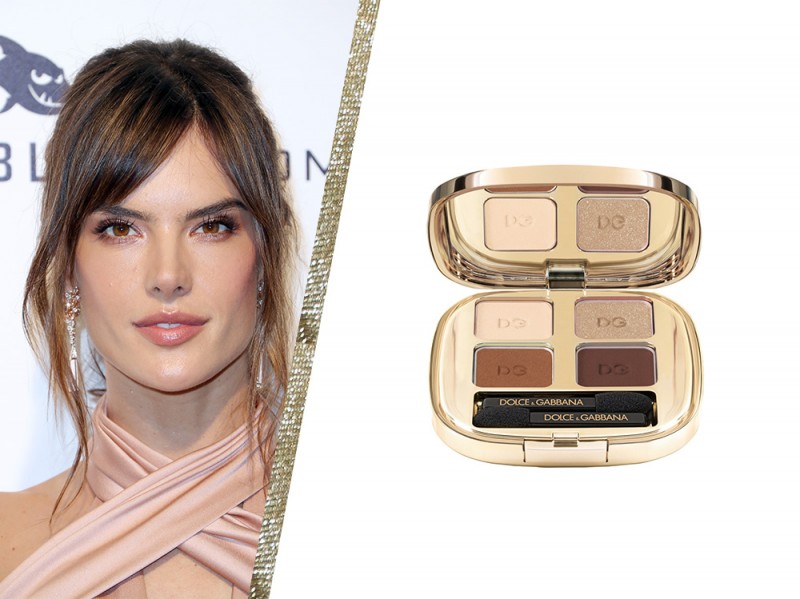 smokey eyes marrone e oro delle star