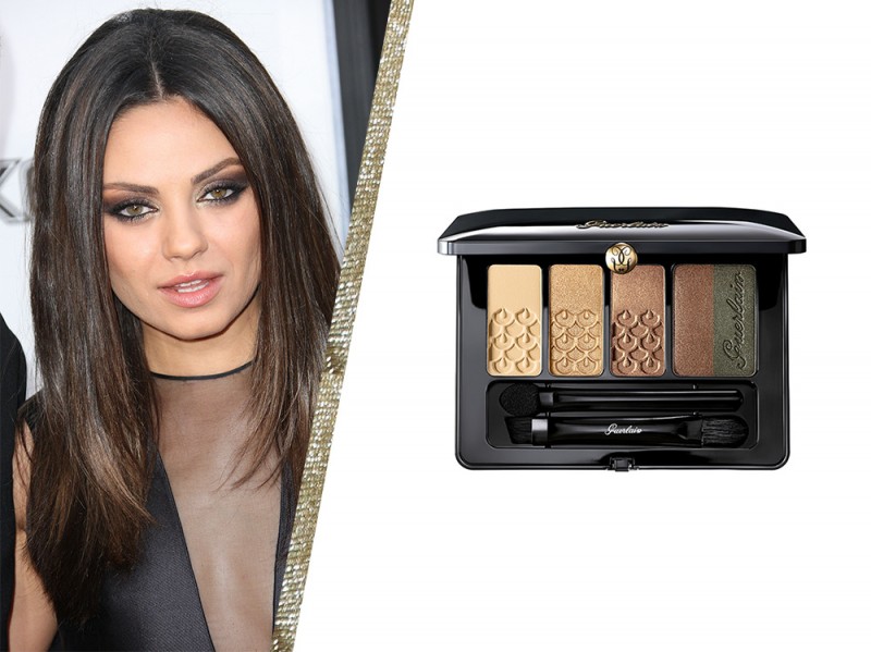 smokey eyes marrone e oro delle star