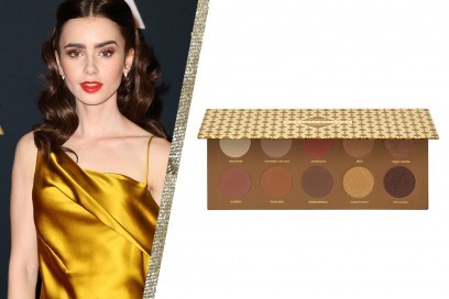 smokey eyes marrone e oro delle star