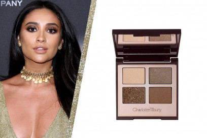 smokey eyes marrone e oro delle star