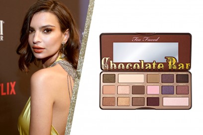 smokey eyes marrone e oro delle star