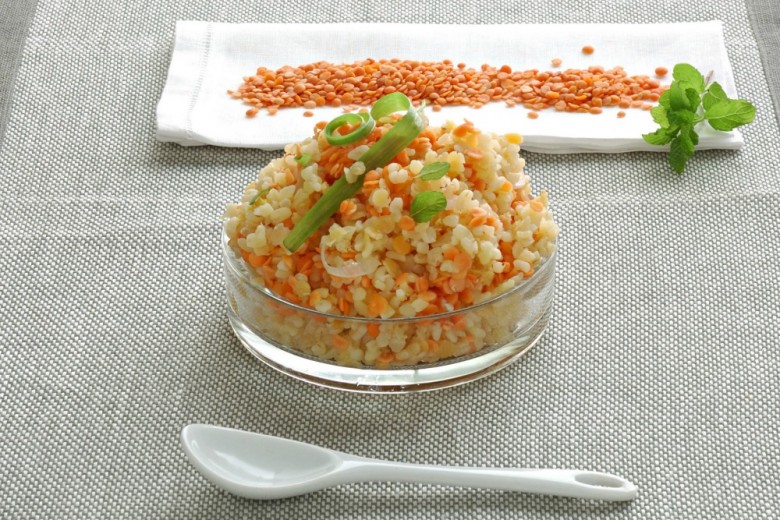 Burghul con lenticchie rosse