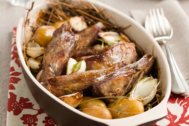 Costine al forno aromatizzate