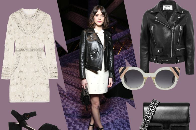 Stacy Martin in Miu Miu: il look glam-rock da copiare