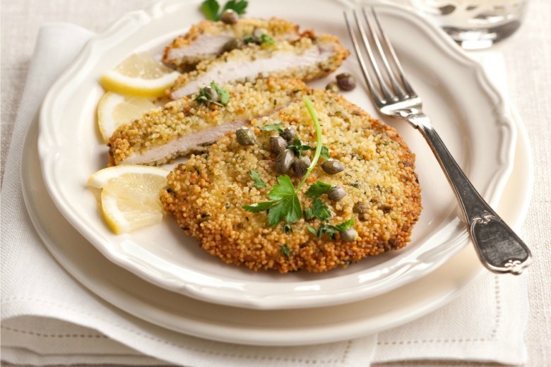Fettine di tacchino in crosta di cous cous
