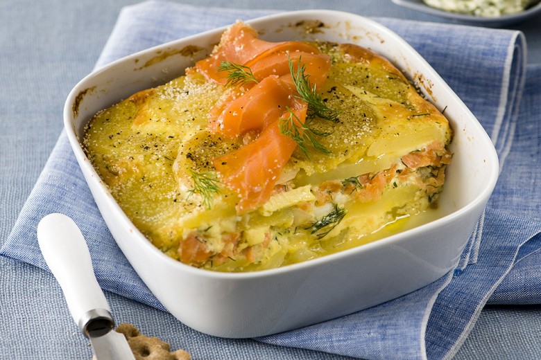 Lax pudding al salmone affumicato