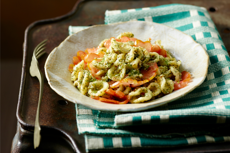Orecchiette fredde con pesto di mandorle