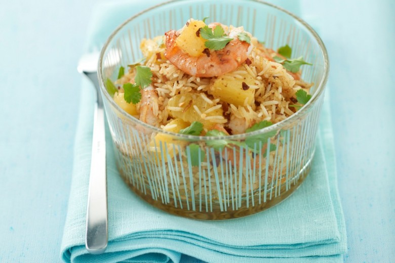 Riso basmati con gamberi e zenzero