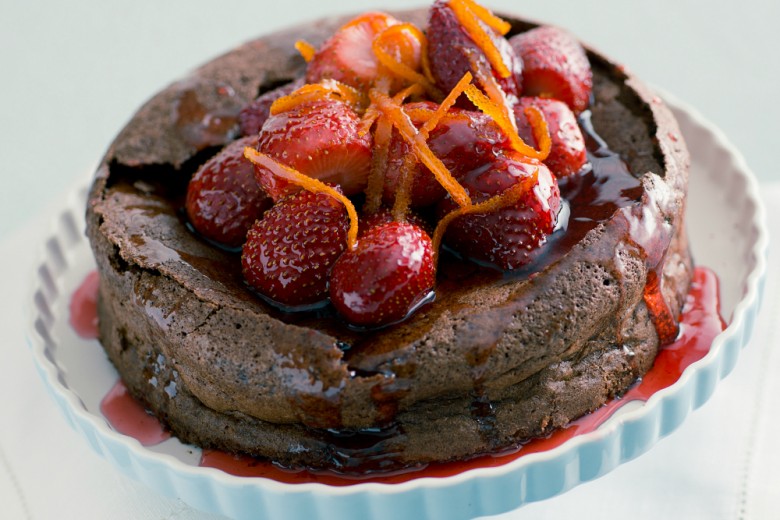 Torta morbida al cioccolato e arancia