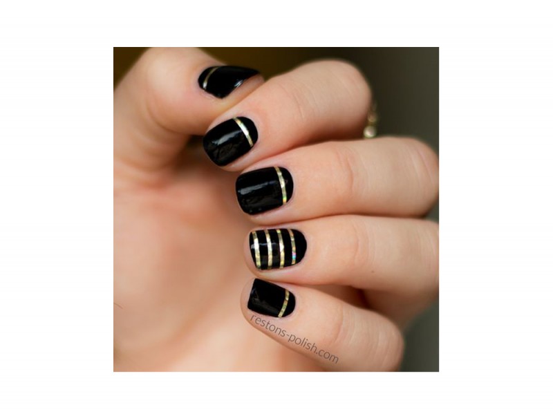 nail art black