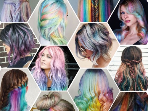 Capelli Arcobaleno Sotto Nascosti Corti Come Farli