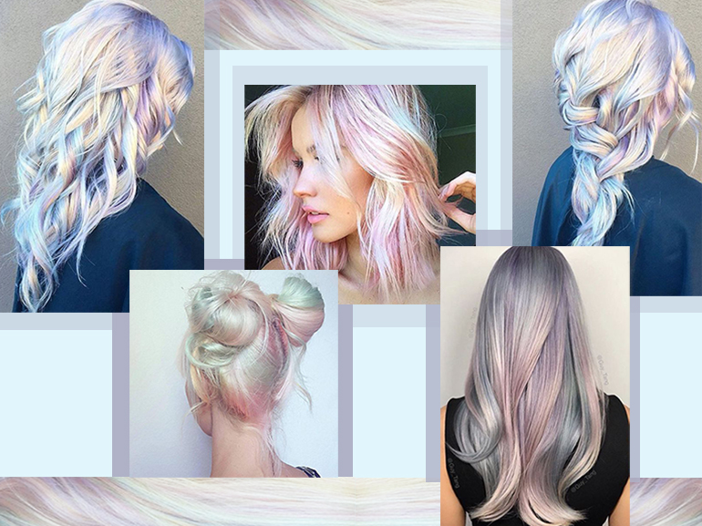 Capelli opal hair, la tendenza colore per capelli olografici