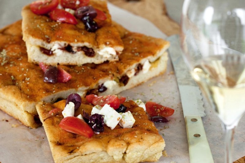 Focaccia morbida con olive