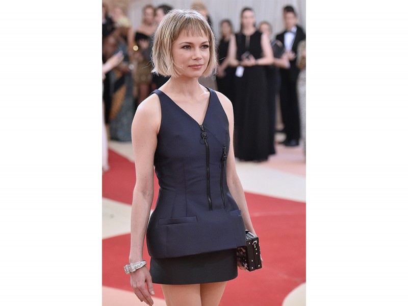 frangia corta Michelle Williams