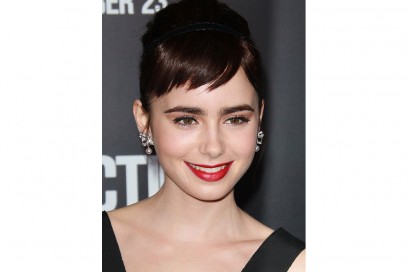 frangia corta lily collins