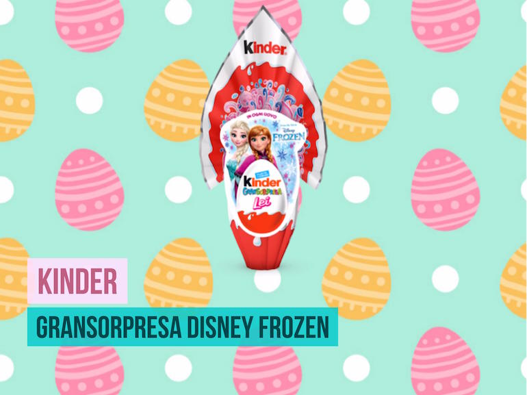 kinder gransopresa uovo di pasqua frozen 2017