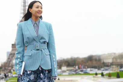 street style paris 17 giacca quadri