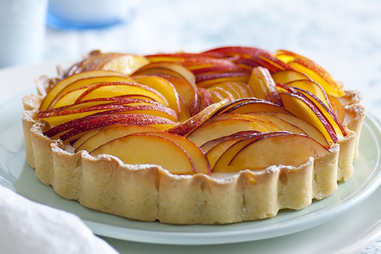 Torta alle pesche con farina di riso