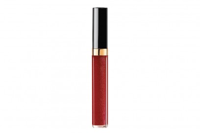 trucco occhi marroni capelli biondi gloss chanel i love coco