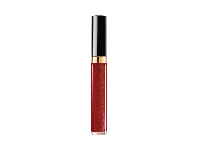 trucco occhi marroni capelli biondi gloss chanel i love coco