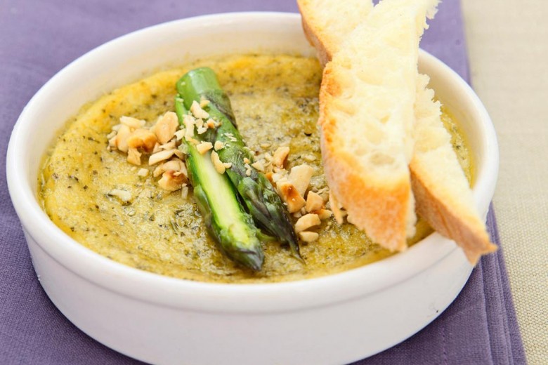 Vellutata di asparagi al forno