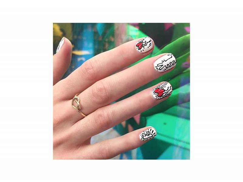10NailArt_Trend_Primavera2017_Wanails_KeithHaring