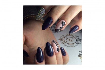 nail art blu