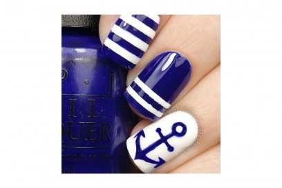 nail art blu