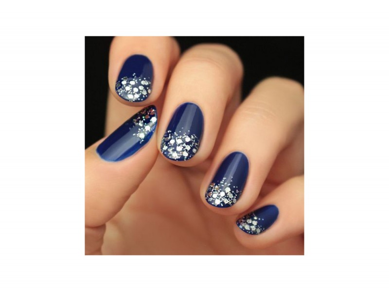 nail art blu