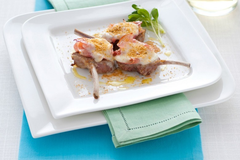 Costolette di agnello gratinate al forno