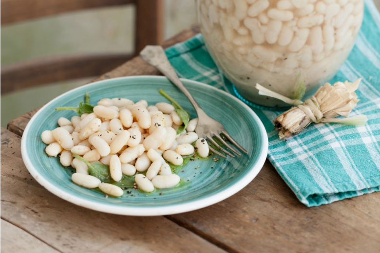 Fagioli cannellini al fiasco
