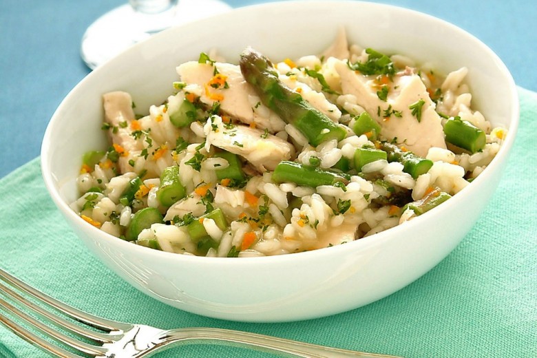 Risotto di mare agli asparagi