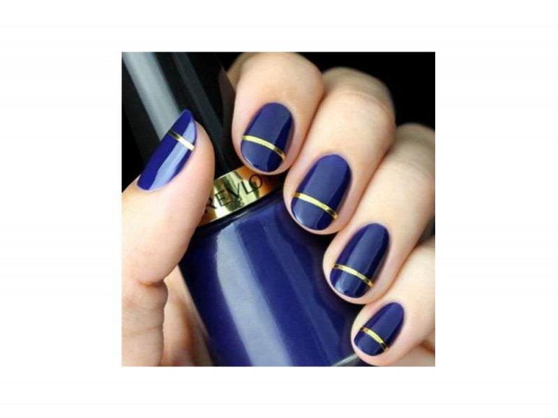 nail art blu