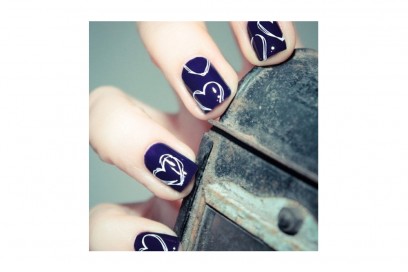 nail art blu