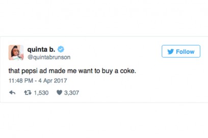 kendall jenner pepsi tweet