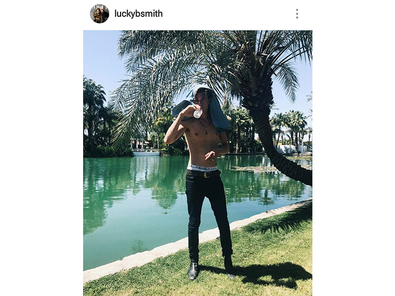 lucky blue smith coachella