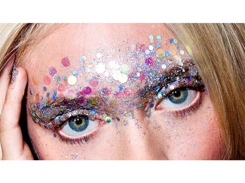 make up viso glitter festival look (1)