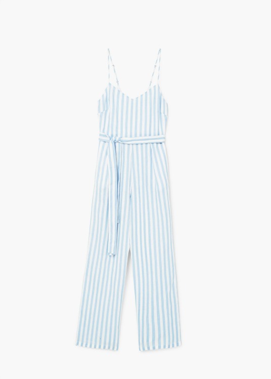 mango jumpsuit righe