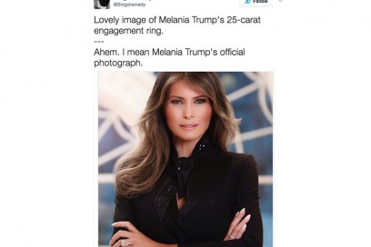 melania trump ritratto ironia 10