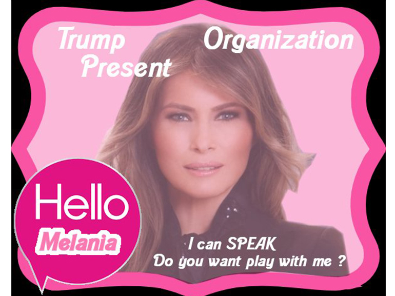 melania trump ritratto ironia 11