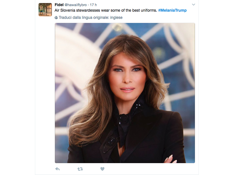 melania trump ritratto ironia 12