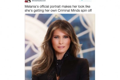 melania trump ritratto ironia 6